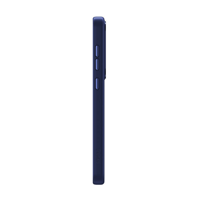 Galaxy S25 Plus Kılıf M-safe Şarj Özellikli Şeffaf Arka Yüzey Benks MagClap TPU Çerçeve Kapak Gri