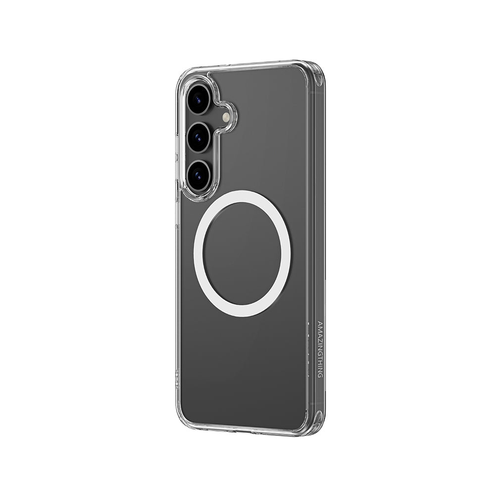 Galaxy S25 Plus Kılıf M-safe Şarj Özellikli Amazingthing Minimal Serisi Kapak Şeffaf