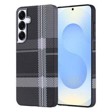 Galaxy S25 Plus Case with M-safe Charging Function Carbon Fiber Look Zore Nekst Cover Gold 