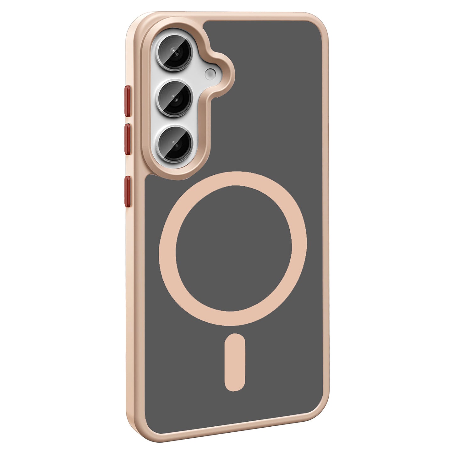 Galaxy S25 Plus Case M-safe Charging Feature Matte Back Surface Zore Sio Cover Brown 