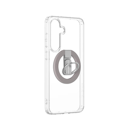 Galaxy S25 Plus Kılıf M-safe Şarj Özellikli Yüzük Standlı Amazingthing Minimal Grip Serisi Kapak Gri