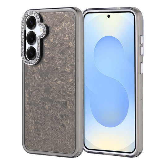 Galaxy S25 Plus Case Stone Design Zore Door Cover Black 