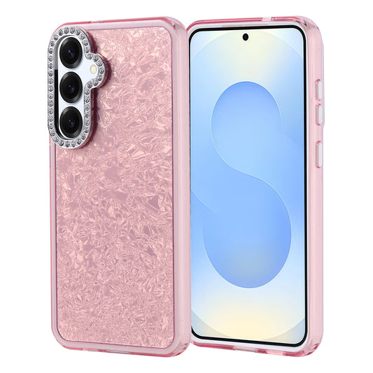Galaxy S25 Plus Case Stone Design Zore Door Cover Pink 