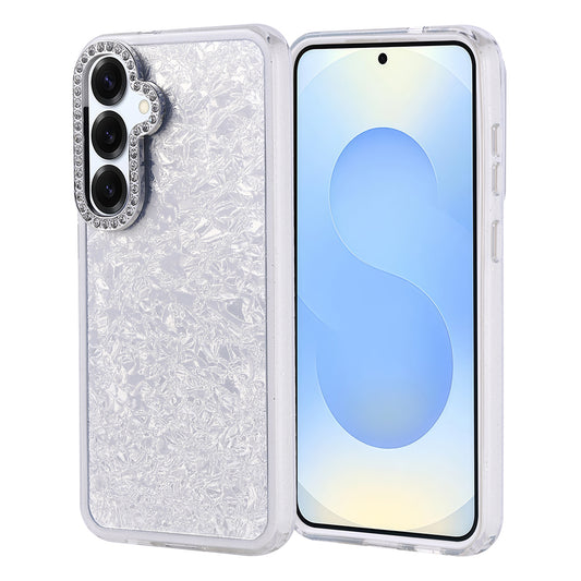 Galaxy S25 Plus Case Stone Design Zore Door Cover Silver 