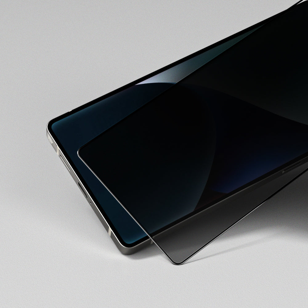 Galaxy S25 Ultra Amazingthing Radix Privacy Parmak İzi Bırakmayan Temperli Cam Ekran Koruyucu Siyah