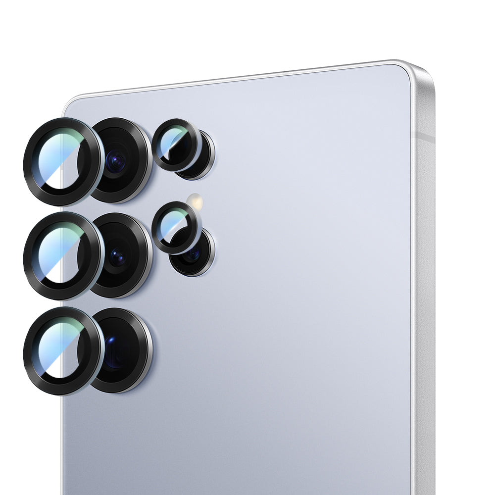 Galaxy S25 Ultra CaseWorld Alloy Serisi Oleofobik Anti Reflective Kamera Lens Koruyucu Mavi