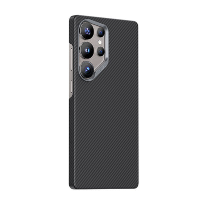 Galaxy S25 Ultra Kılıf Benks M-safe Şarj Özellikli Magnetik ArmorAir 600D Kevlar Fiber Kapak Siyah