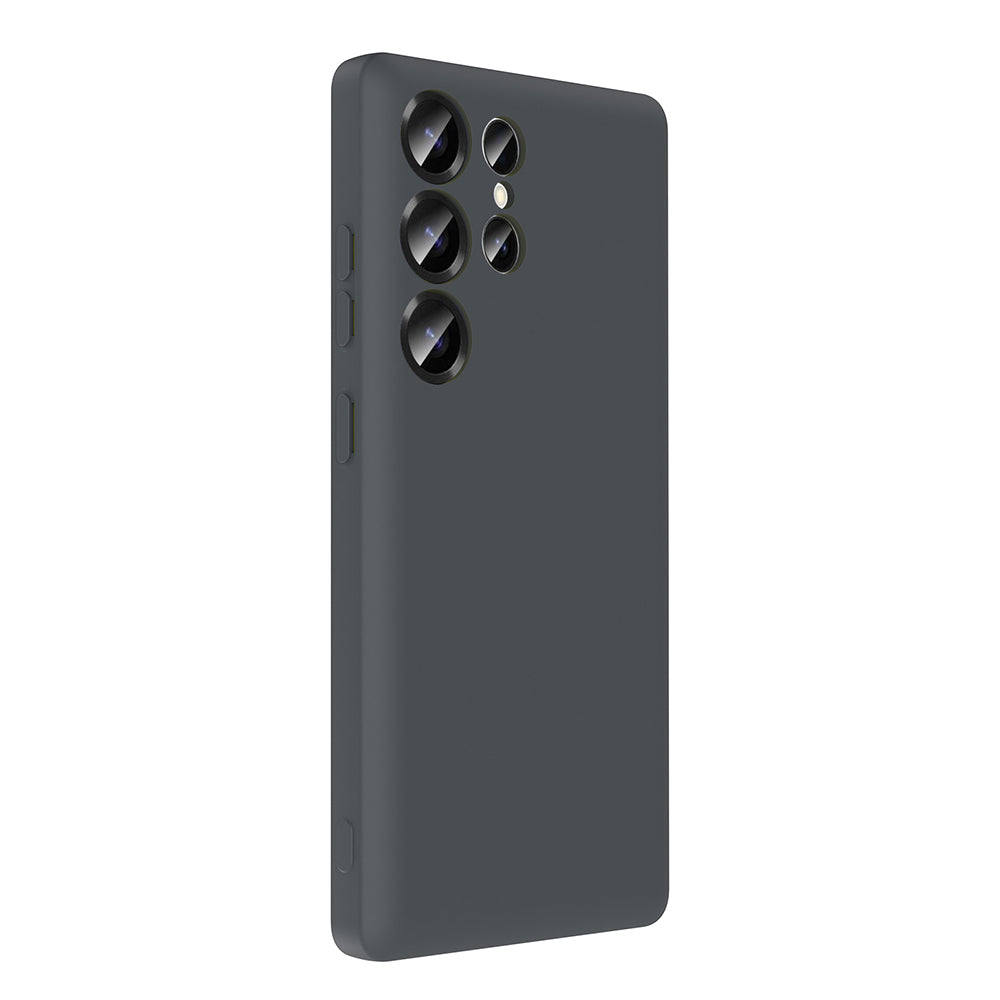 Galaxy S25 Ultra Case Camera Protection Card Holder Zore Vitra Cover Gray