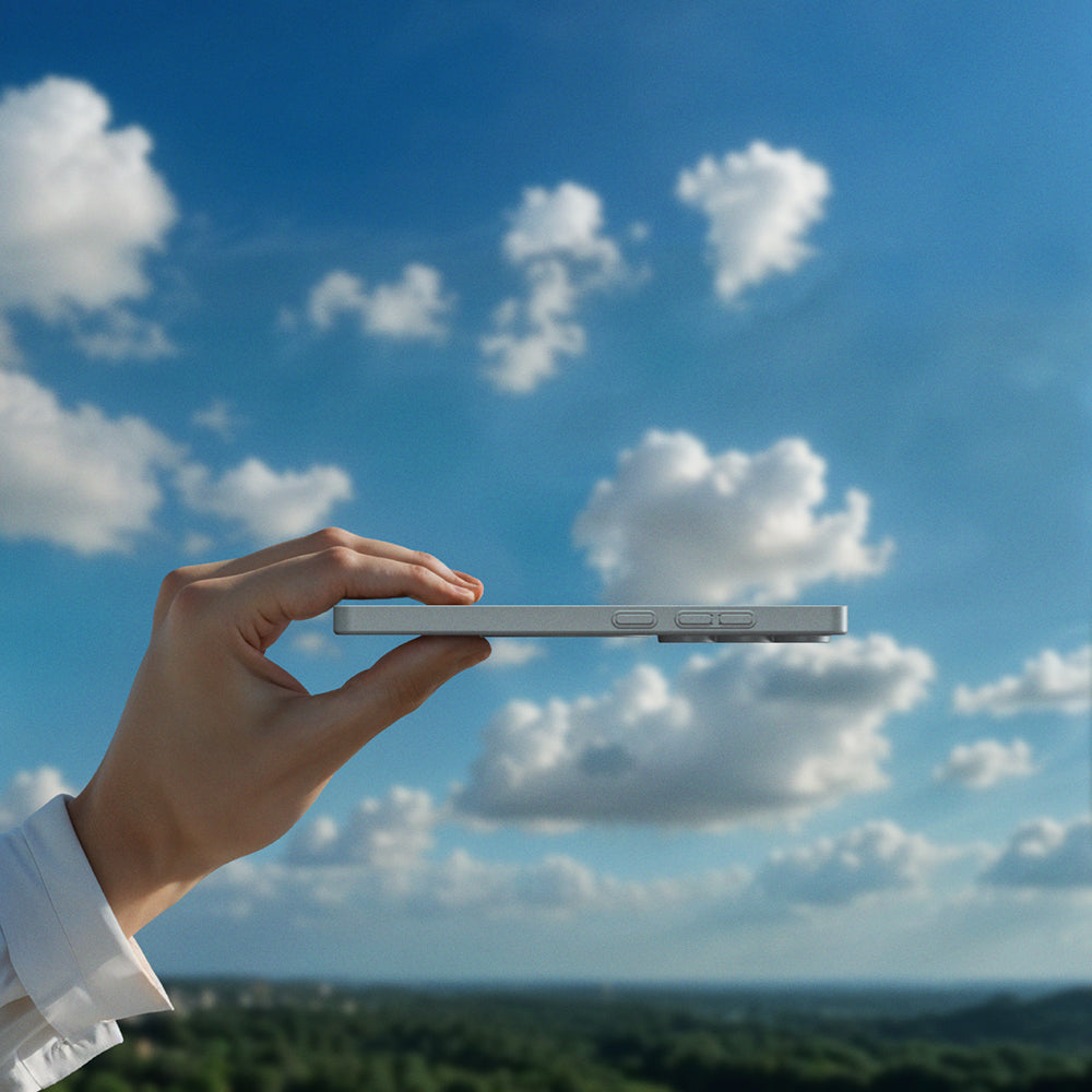 Galaxy S25 Ultra Kılıf M-safe Şarj Özellikli Amazingthing Minimal Air Serisi Kapak Titanyum-Gri