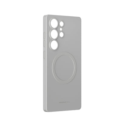 Galaxy S25 Ultra Kılıf M-safe Şarj Özellikli Amazingthing Minimal Air Serisi Kapak Titanyum-Gri