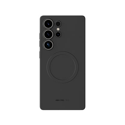 Galaxy S25 Ultra Kılıf M-safe Şarj Özellikli Amazingthing Minimal Air Serisi Kapak Titanyum-Gri