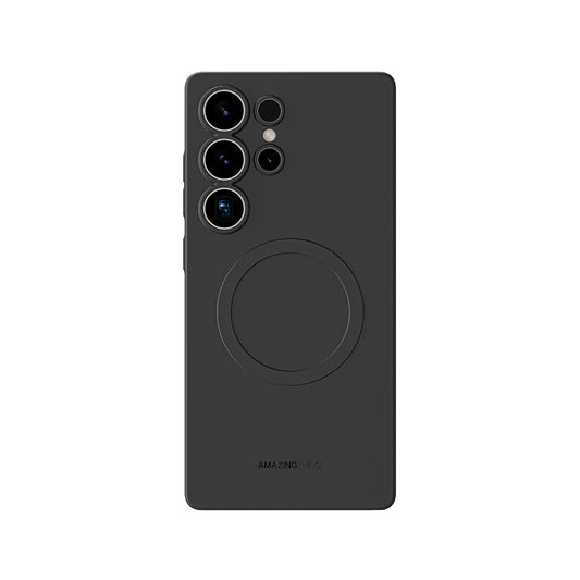 Galaxy S25 Ultra Kılıf M-safe Şarj Özellikli Amazingthing Minimal Air Serisi Kapak Siyah