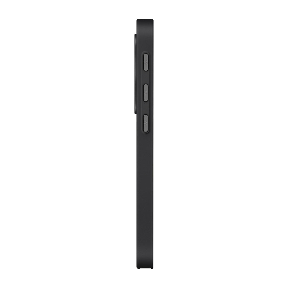 Galaxy S25 Ultra Kılıf M-safe Şarj Özellikli Aramid Fiber 3 Fonksiyon Butonlu Pitaka PinButton Serisi Kapak Siyah-Gri