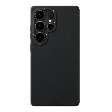 Galaxy S25 Ultra Kılıf M-safe Şarj Özellikli Basit Mat Deri Desenli Youngkit Tech Fashion Serisi Kapak Gümüş