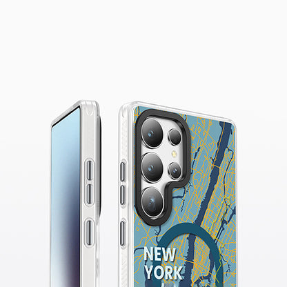 Galaxy S25 Ultra Kılıf M-safe Şarj Özellikli Benks Dynamic City Serisi Kapak Siyah