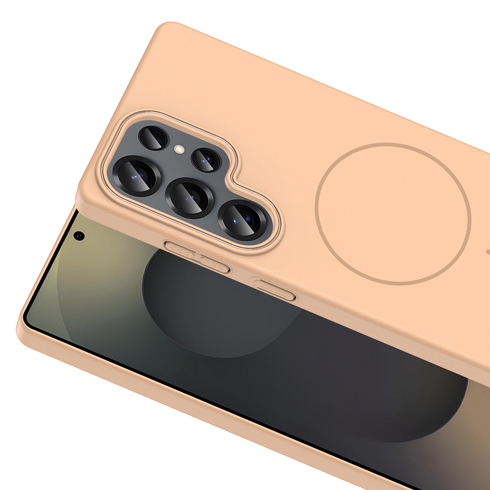 Galaxy S25 Ultra Kılıf M-safe Şarj Özellikli Zore Ruby Sert Kapak Siyah