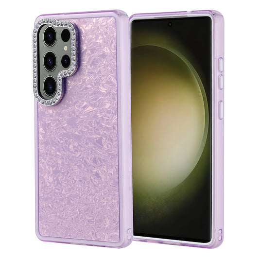 Galaxy S25 Ultra Case Stone Design Zore Door Cover Lilac 