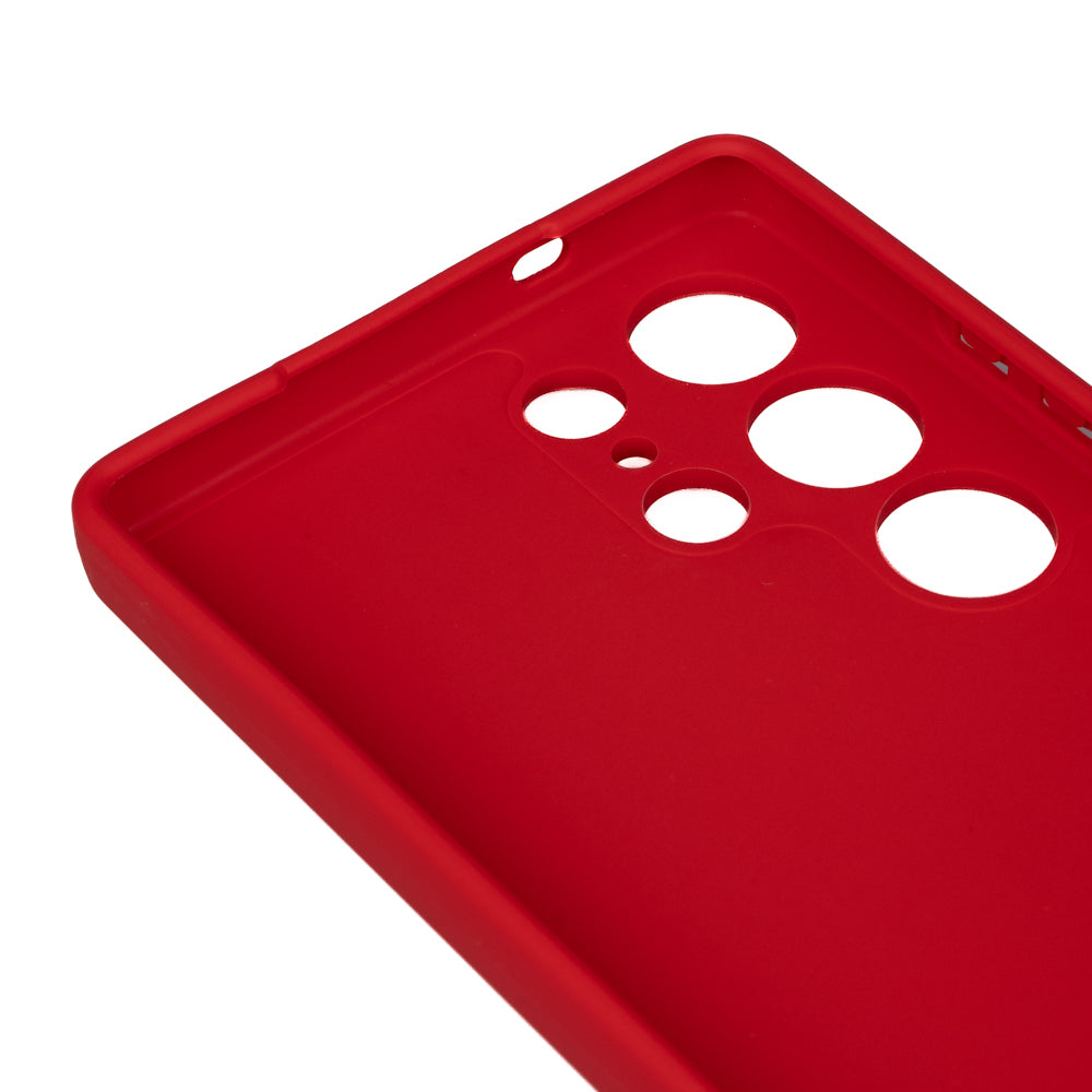 Galaxy S25 Ultra Case Zore Bias Silicone Red