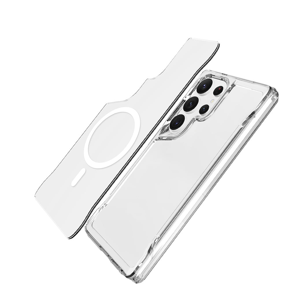 Galaxy S25 Ultra Case Zore M-safe Charging Feature T-Max M-safe Cover Transparent