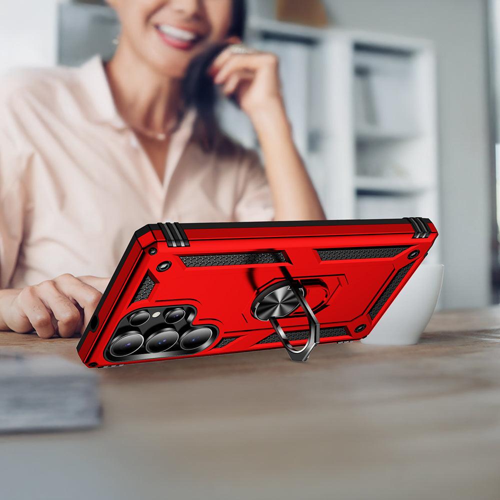 Galaxy S25 Ultra Kılıf Zore Vega Kapak Kırmızı