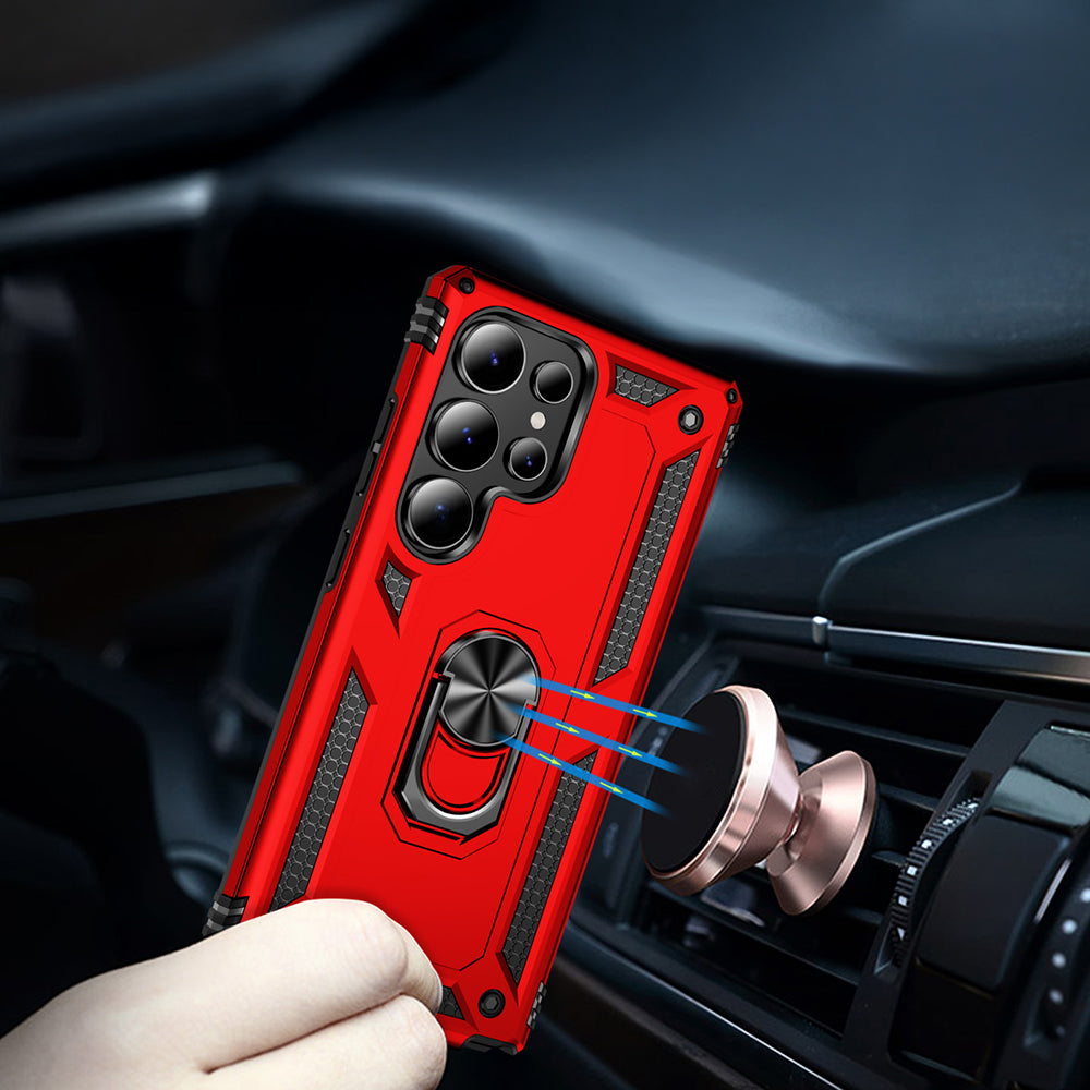 Galaxy S25 Ultra Case Zore Vega Cover Red