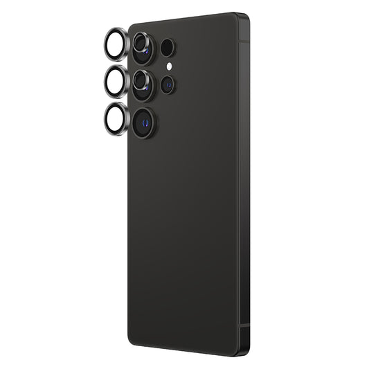 Galaxy S25 Ultra Amazingthing Anti Reflective Kamera Lens Koruyucu + Kolay Uygulama Aparatlı Siyah