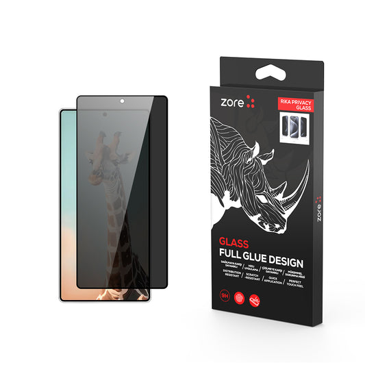 Galaxy S25 Ultra Zore Rika Premium Privacy Tempered Glass Screen Protector Black 