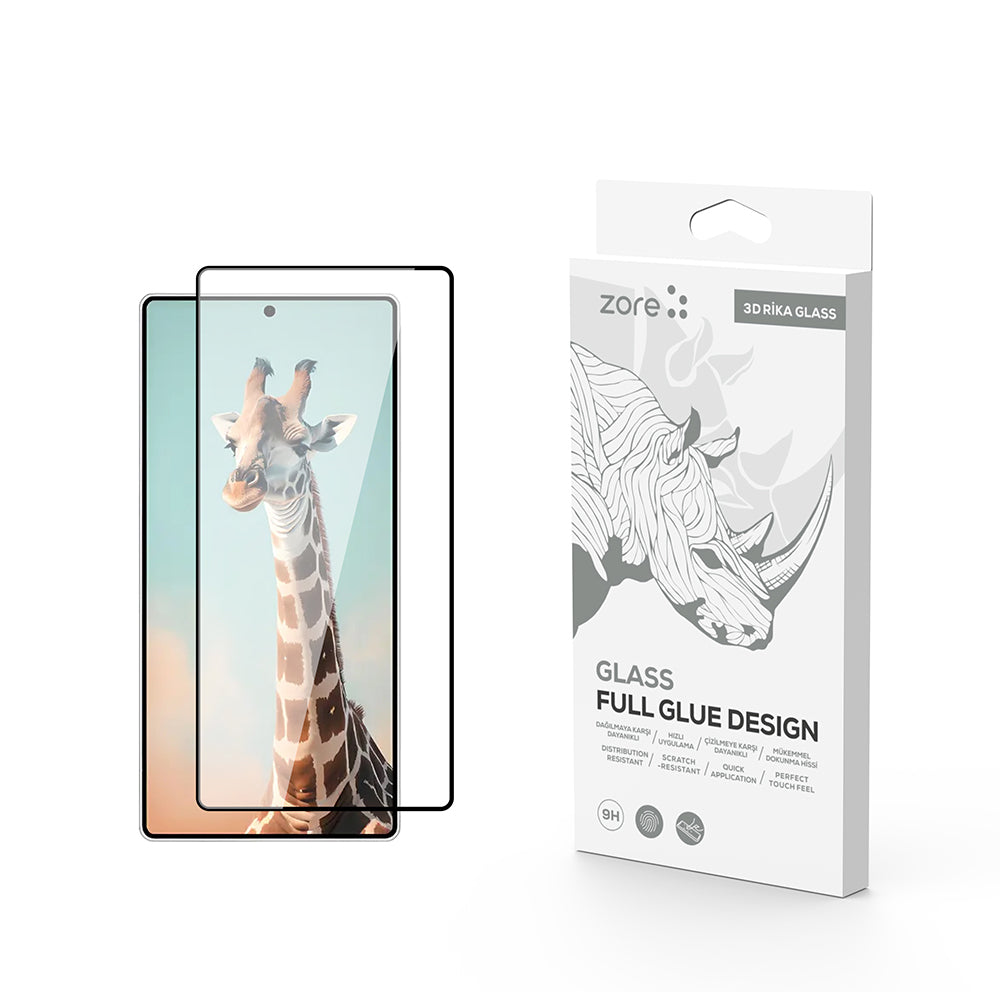 Galaxy S25 Ultra Zore Rika Premium Tempered Glass Screen Protector Black 
