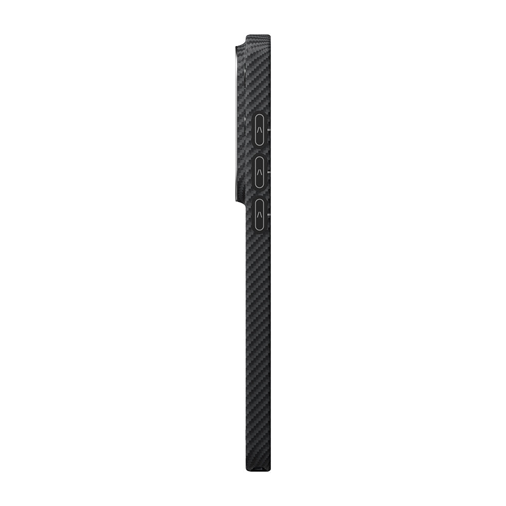 Galaxy S26 Ultra Kılıf M-safe Şarj Özellikli 600D Aramid Fiber Pitaka Ultra-Slim Classic Serisi Black-Grey Twill Kapak