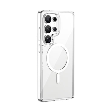 Galaxy S26 Ultra Kılıf Wiwu MCC-101 iShield Pro Serisi M-safe Şarj Özellikli Crystal Sert PC Kapak