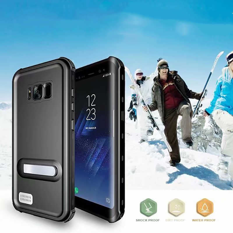 Galaxy S8 Plus Case 1-1 Waterproof Case Black