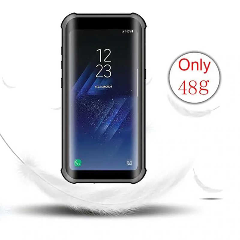 Galaxy S8 Plus Case 1-1 Waterproof Case Black