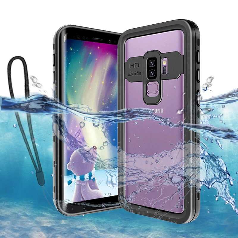 Galaxy S9 Plus Case 1-1 Waterproof Case Black