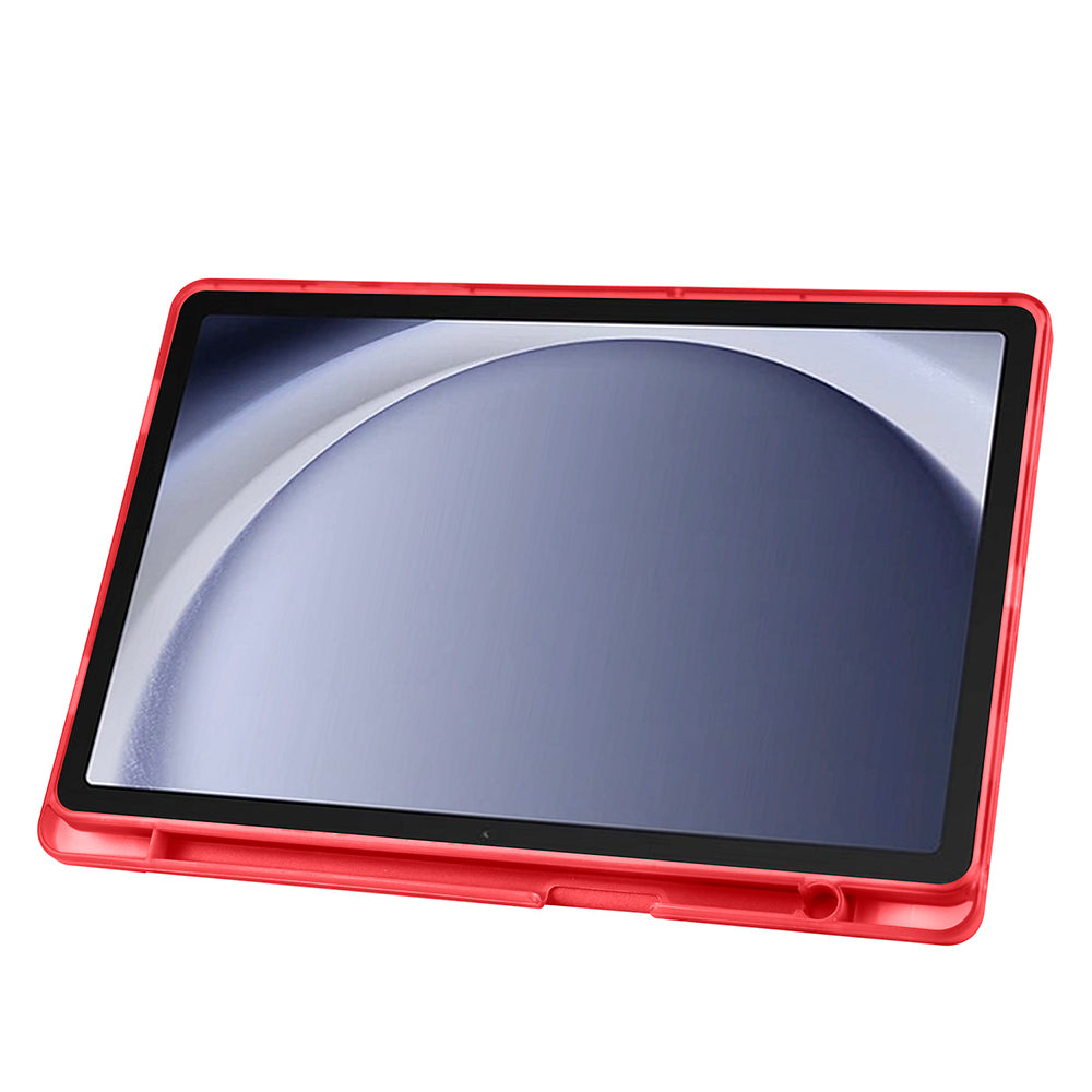 Galaxy Tab A11 Plus Kılıf Zore Tri Folding Kalem Bölmeli Standlı Kılıf