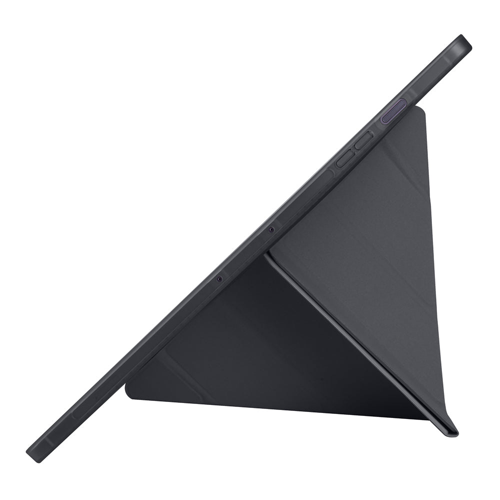 Galaxy Tab S10 FE Plus Case Zore Tri Folding Stand Case with Pen Compartment Black 