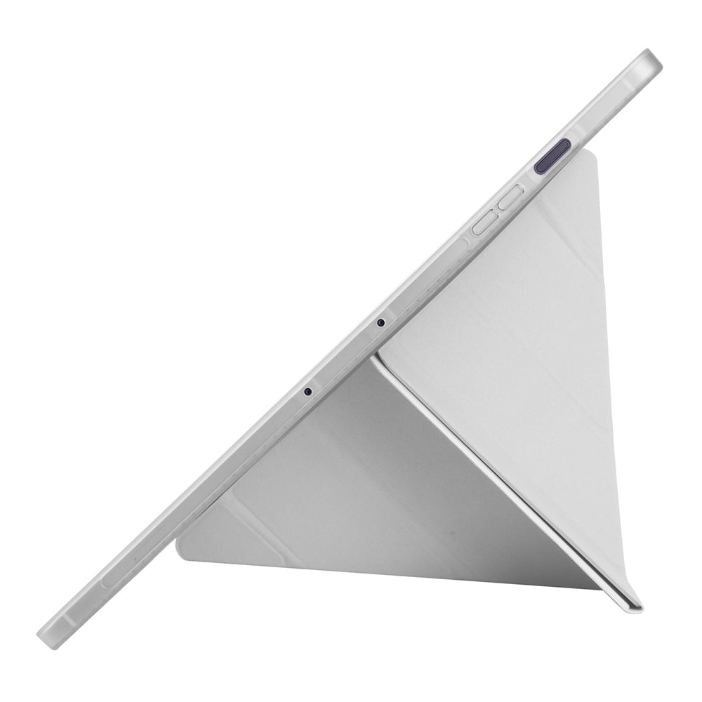 Galaxy Tab S10 FE Plus Case Zore Tri Folding Stand Case with Pen Compartment Black 