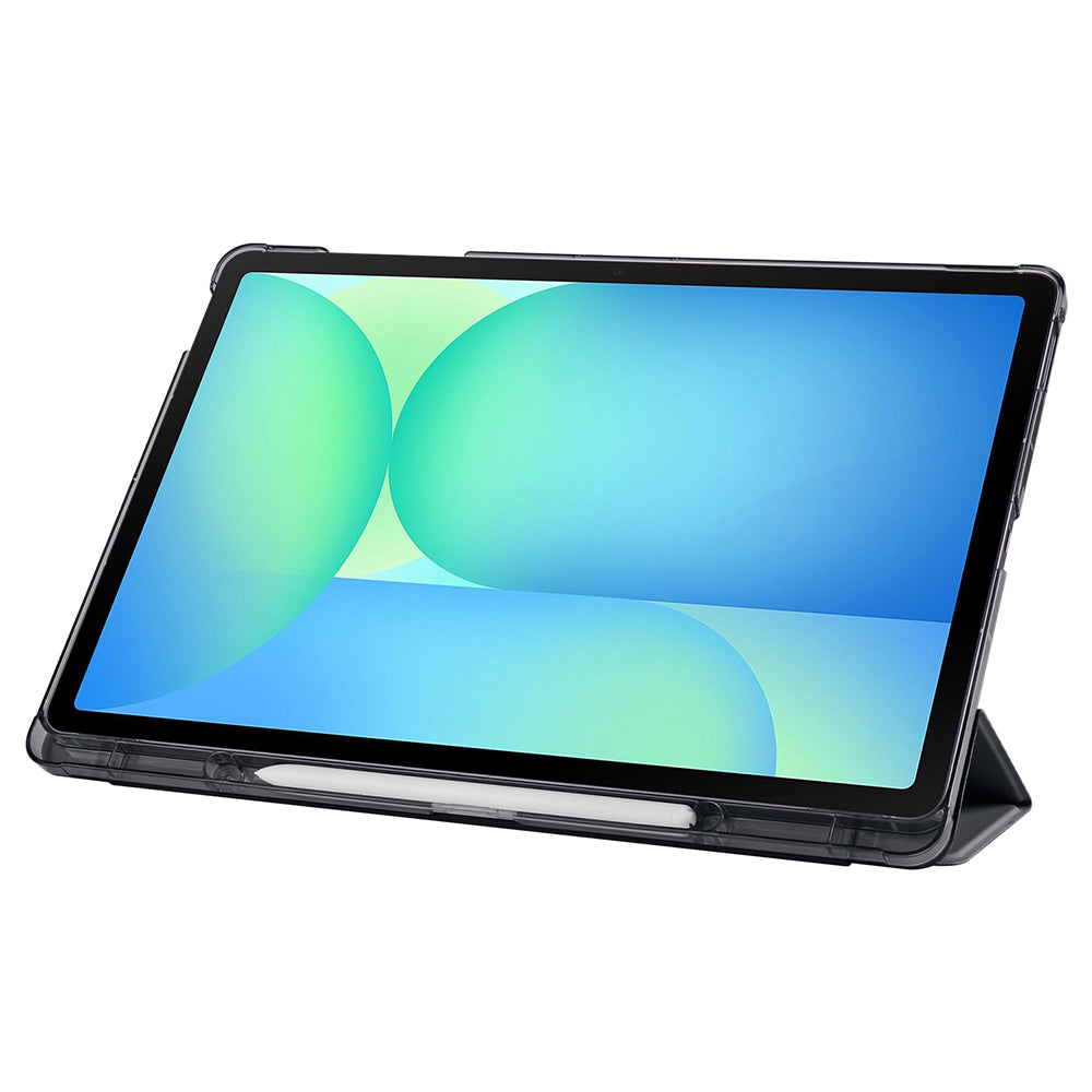 Galaxy Tab S10 FE Plus Zore Smart Cover with Pen Compartment and Stand 1-in-1 Case Navy Blue