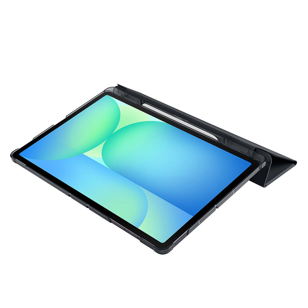 Galaxy Tab S10 FE Plus Zore Smart Cover with Pen Compartment and Stand 1-in-1 Case Navy Blue