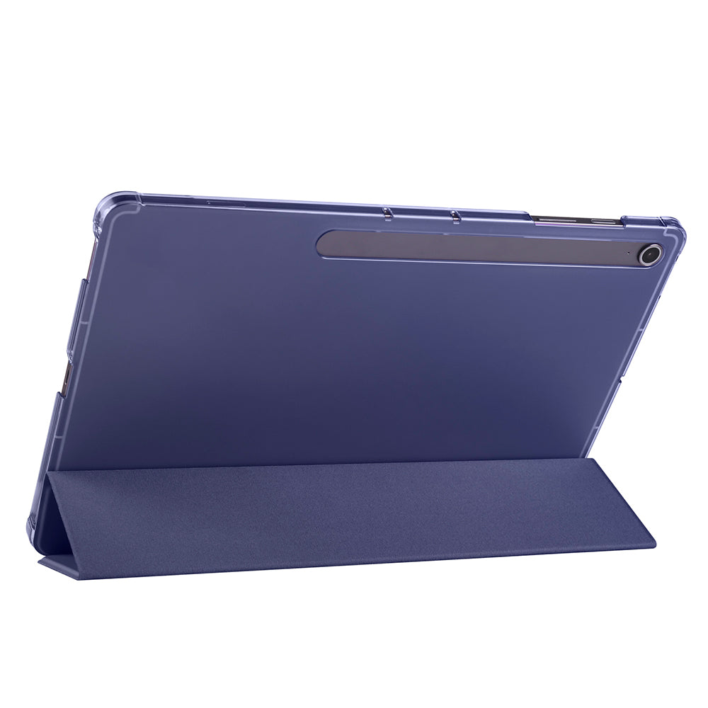 Galaxy Tab S10 FE Plus Zore Smart Cover with Pen Compartment and Stand 1-in-1 Case Black