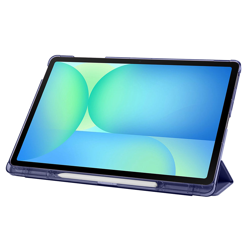 Galaxy Tab S10 FE Plus Zore Smart Cover with Pen Compartment and Stand 1-in-1 Case Lilac