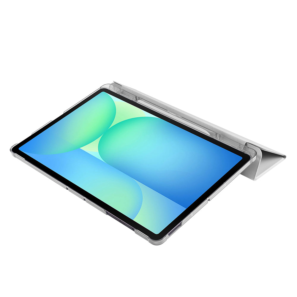 Galaxy Tab S10 FE Plus Zore Smart Cover with Pen Compartment and Stand 1-in-1 Case Blue
