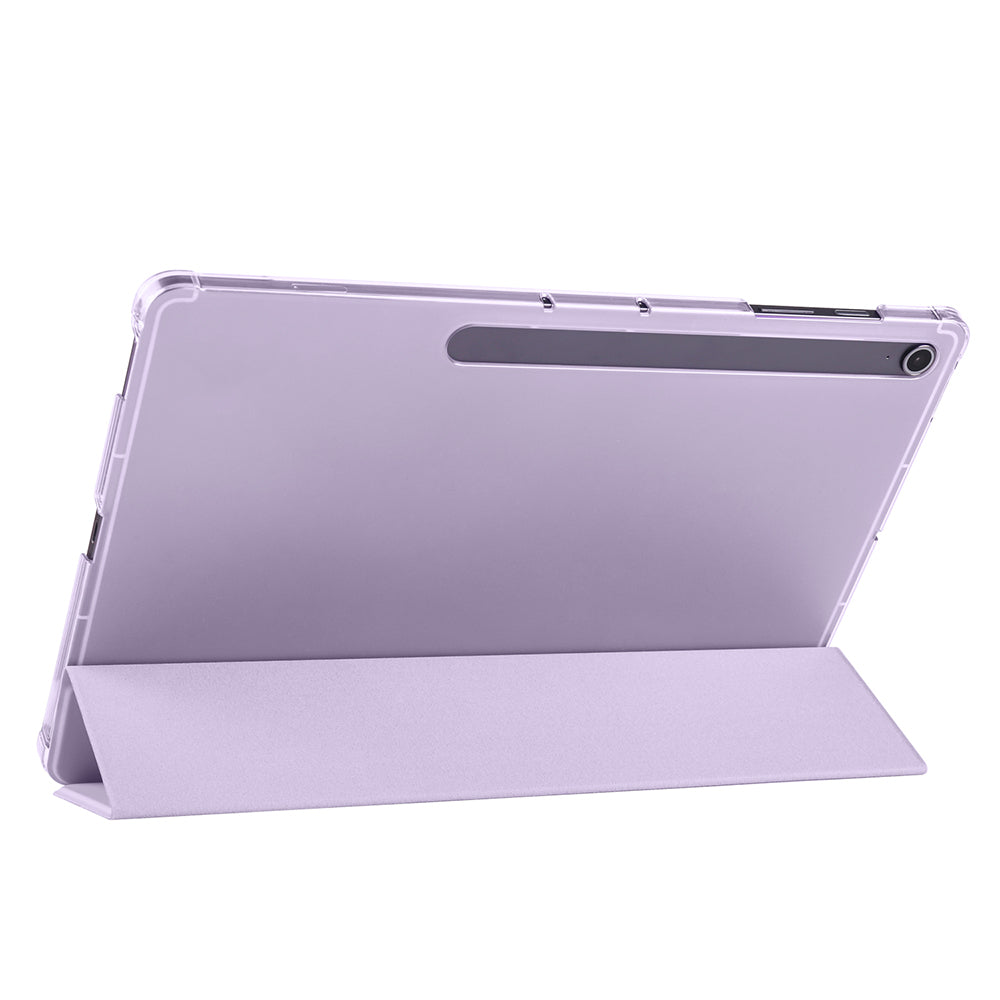 Galaxy Tab S10 FE Plus Zore Smart Cover with Pen Compartment and Stand 1-in-1 Case Lilac