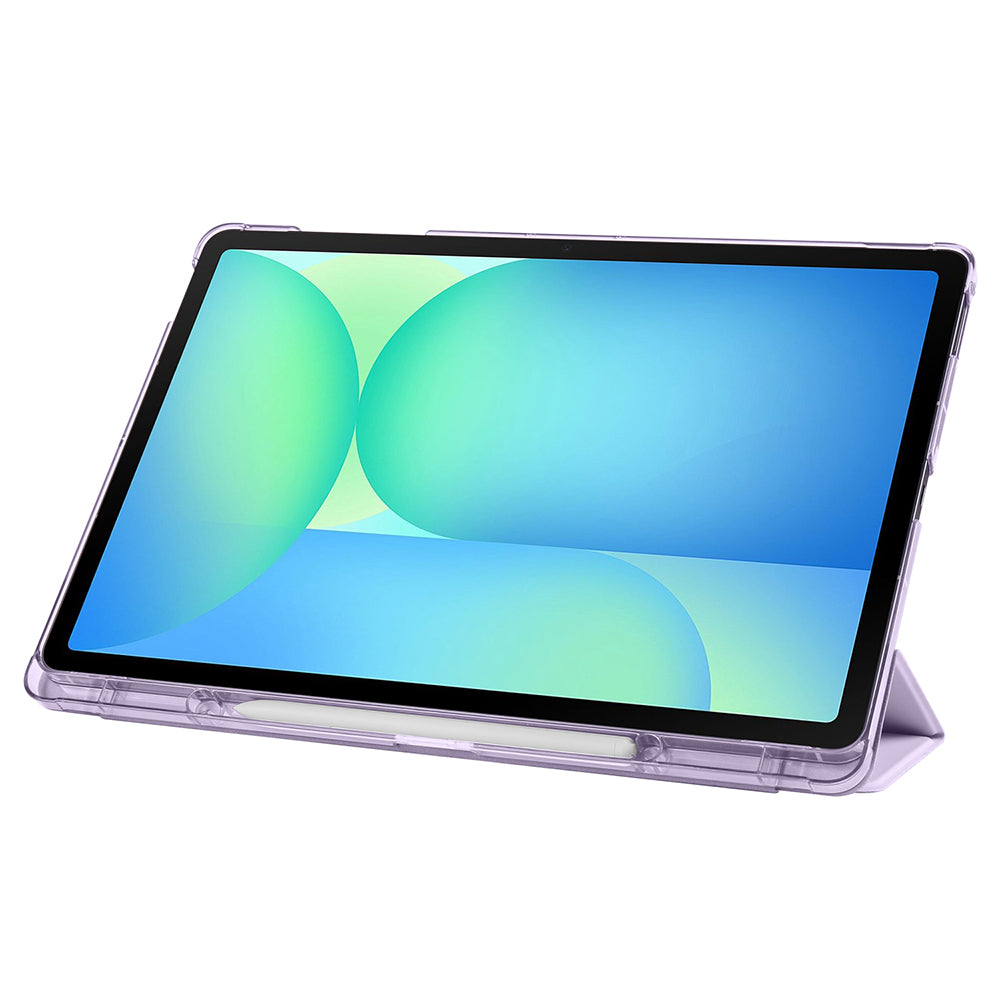 Galaxy Tab S10 FE Plus Zore Smart Cover with Pen Compartment and Stand 1-in-1 Case Blue