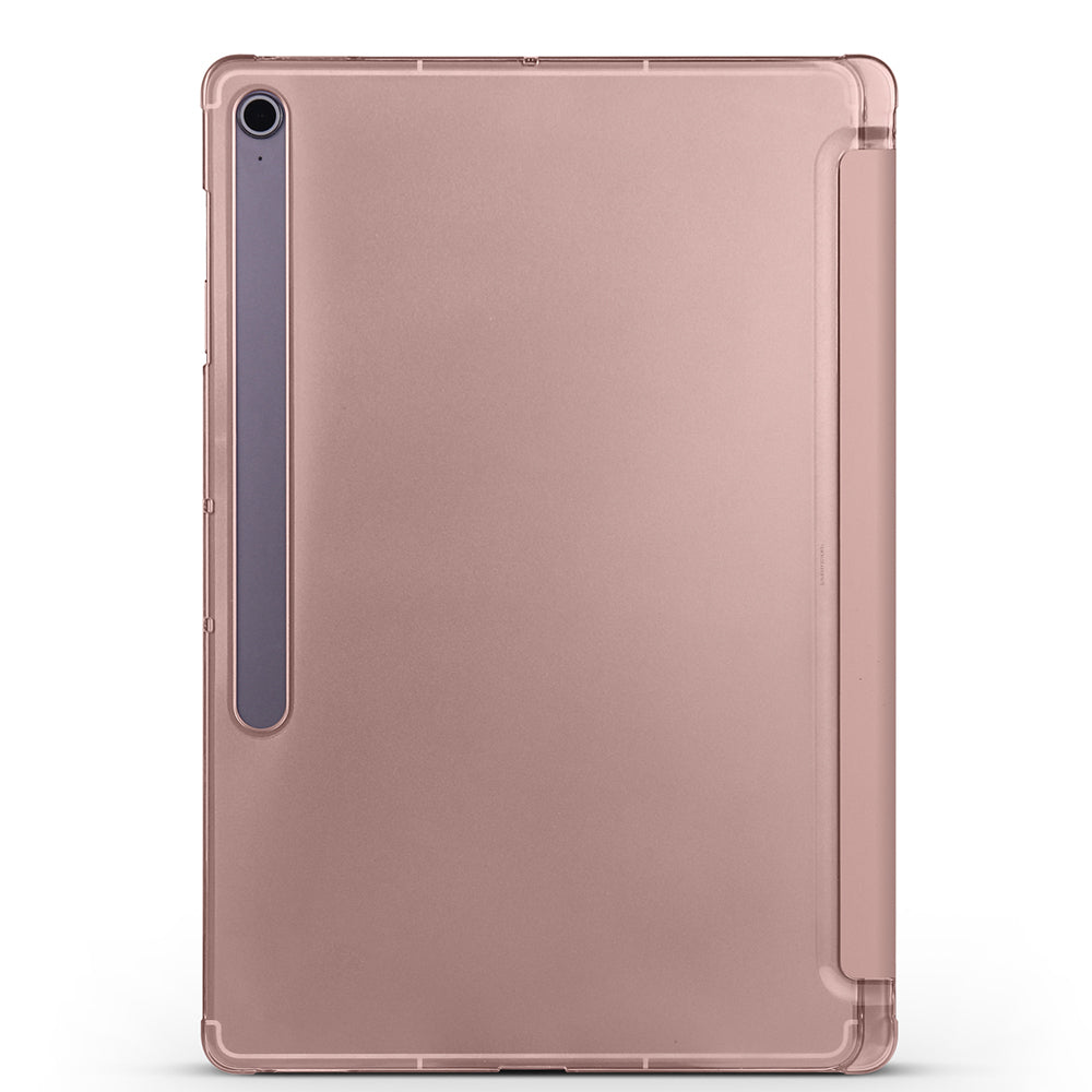 Galaxy Tab S10 FE Plus Zore Smart Cover with Pen Compartment and Stand 1-in-1 Case Blue