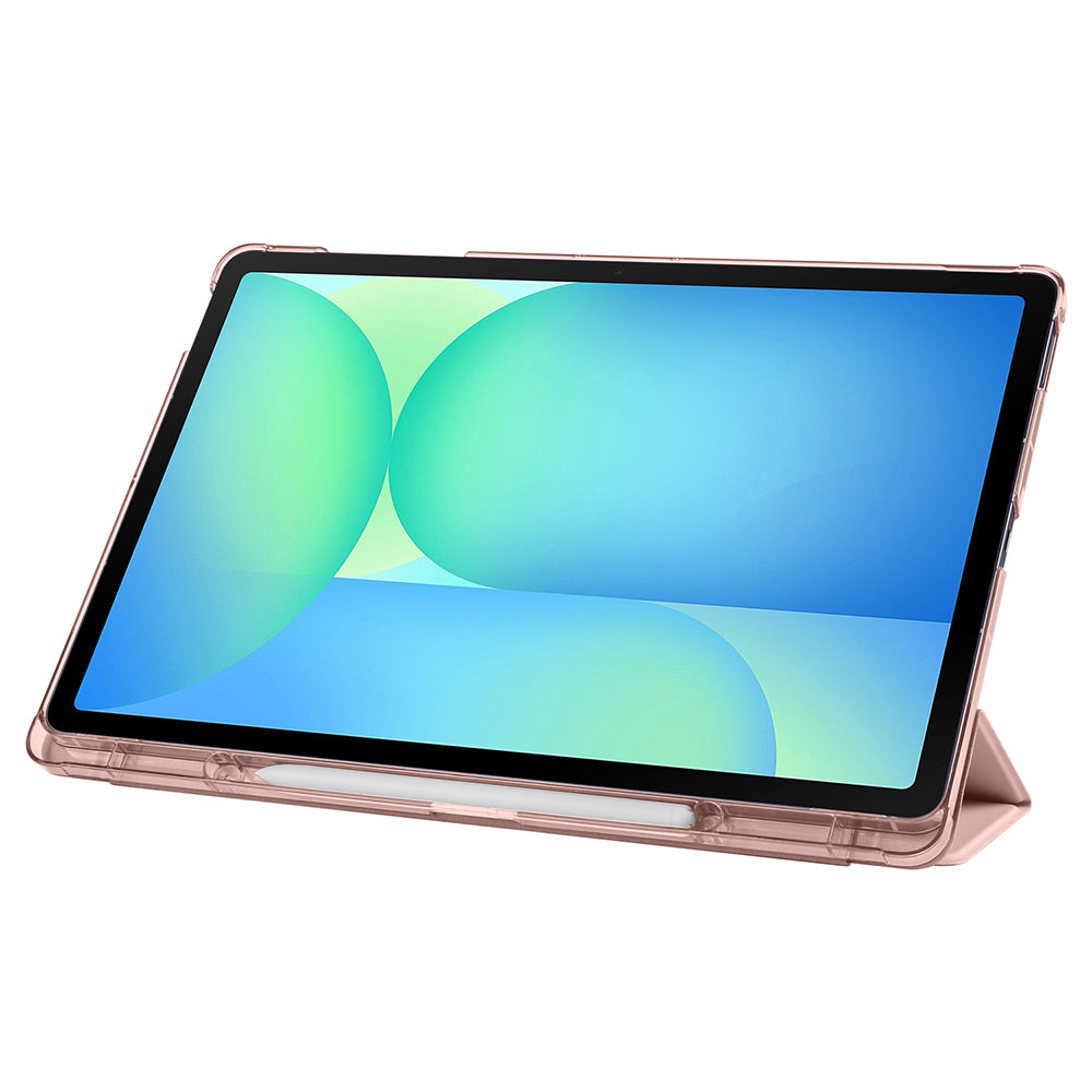 Galaxy Tab S10 FE Plus Zore Smart Cover with Pen Compartment and Stand 1-in-1 Case Blue