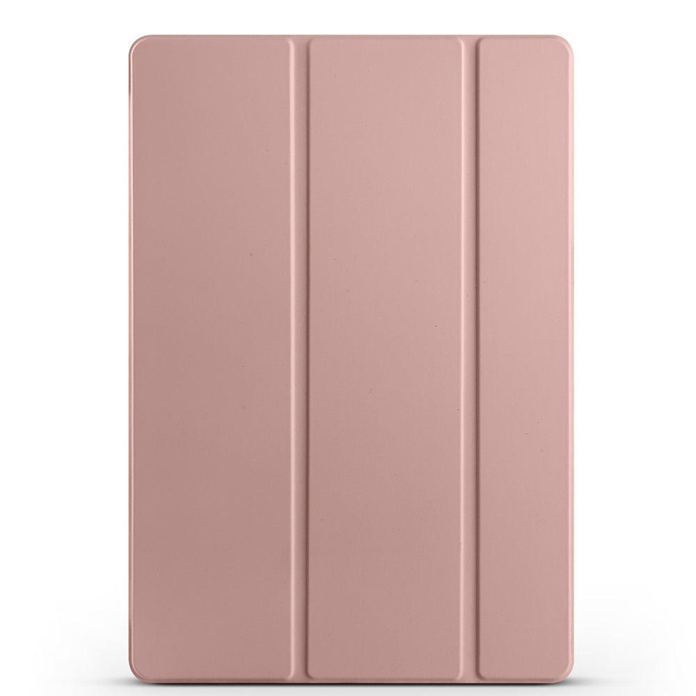 Galaxy Tab S10 FE Plus Zore Smart Cover with Pen Compartment and Stand 1-in-1 Case Rose Gold