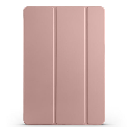 Galaxy Tab S10 FE Plus Zore Smart Cover with Pen Compartment and Stand 1-in-1 Case Rose Gold