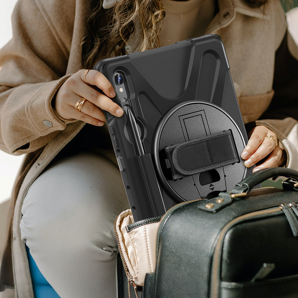 Galaxy Tab S10 FE Zore Defender Tablet Silicone Black 