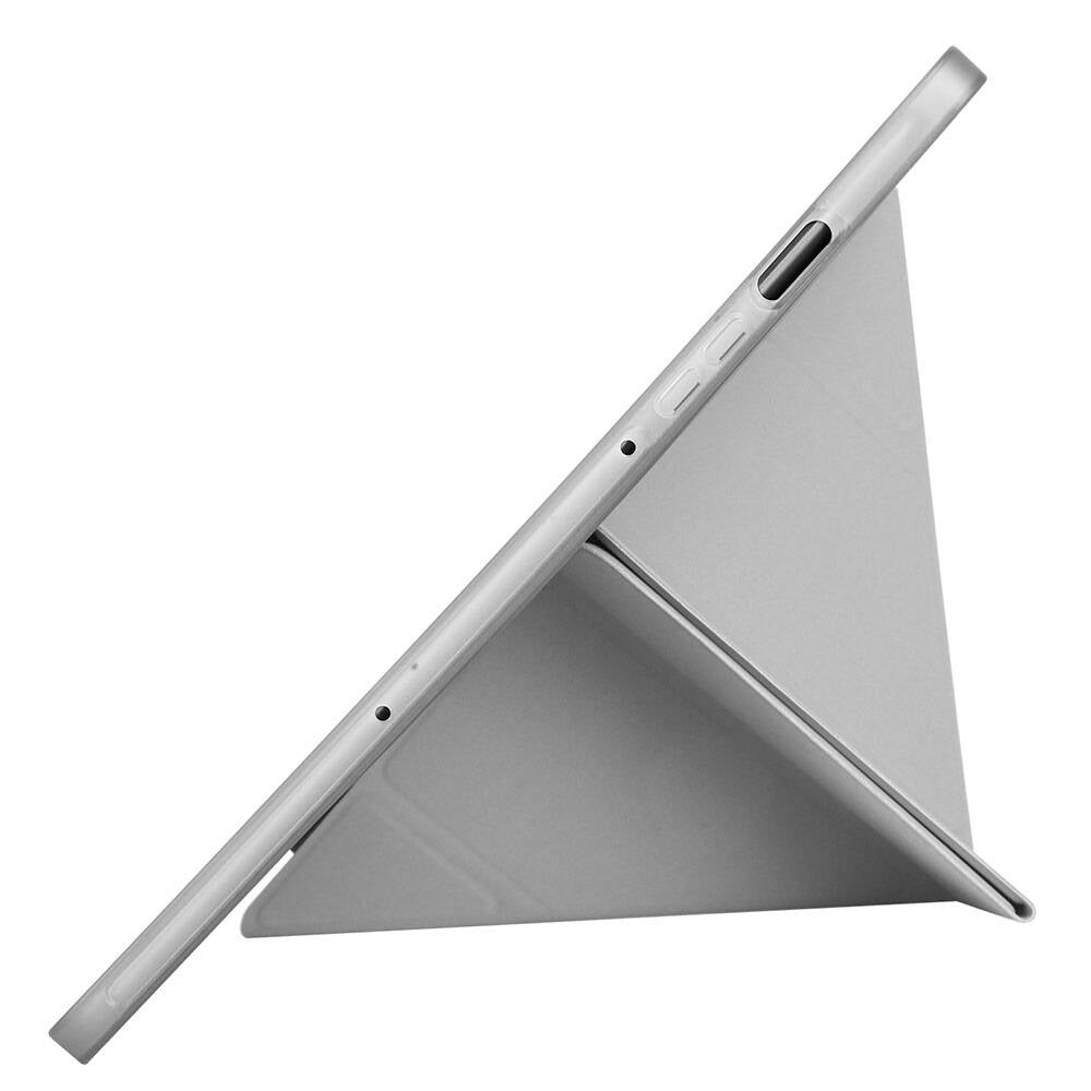 Galaxy Tab S10 Lite Case Zore Tri Folding Stand Case with Pen Compartment Blue 