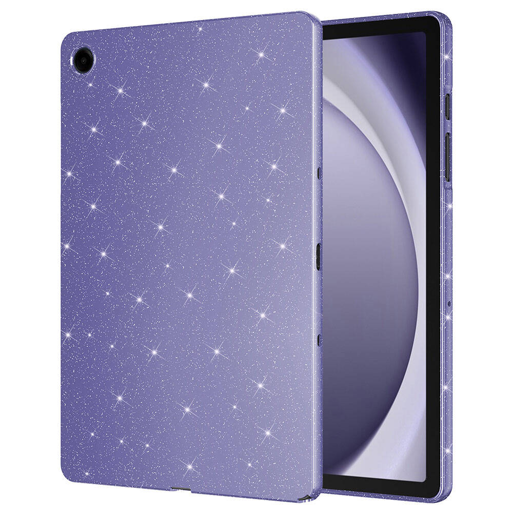 Galaxy Tab S10 Lite Glittery Shiny Zore Tablet Cotton Case Deep Purple 